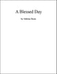 A Blessed Day piano sheet music cover